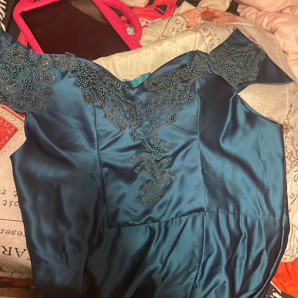 Teal dress